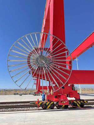 高耐久性クレーンケーブルリール、高負荷産業用途向け。ケーブル管理と長寿命を保証します。